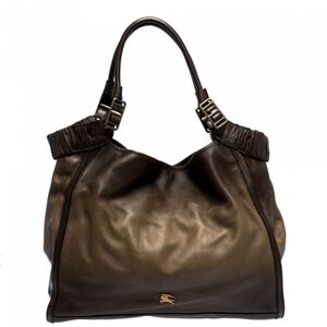 Burberry Brown Ombre Leather Shopper Tote